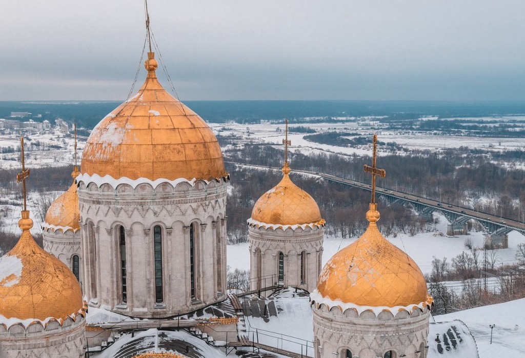 Вид на Клязьму с высоты колокольни Успенского собора 03