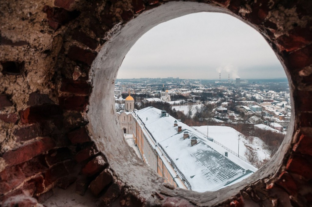 Вид на Клязьму с высоты колокольни Успенского собора 04