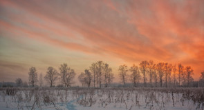 Зимний закат в Вязниковском районе