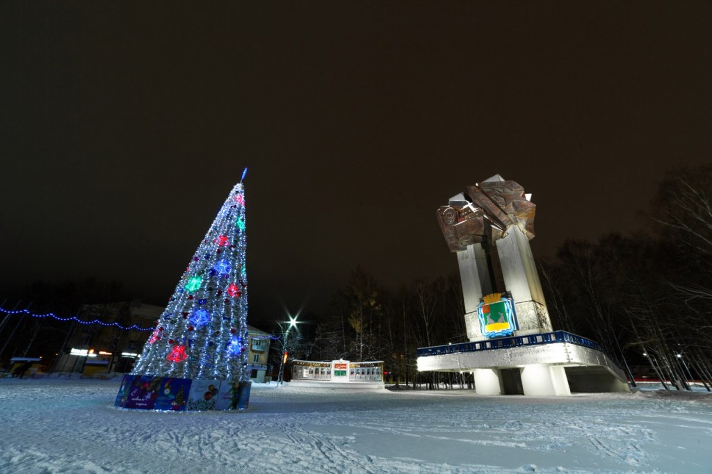 Новогодний Ковров Площадь 200-летия Коврова