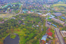 Город Александров с высоты в августе 2016 года