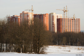 Новые жилые многоэтажные дома во Владимире