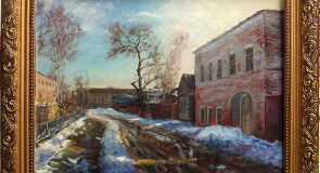 «Уголок старого Юрьева». Орг. м. 30х40 см, 2017 г
