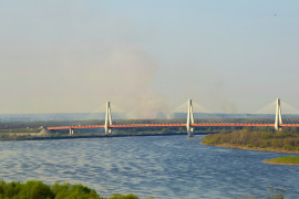 Весна в Муроме. Мост через реку Ока