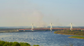 Весна в Муроме. Мост через реку Ока