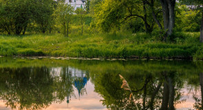 Вечерело. На берегу Каменки. Суздаль