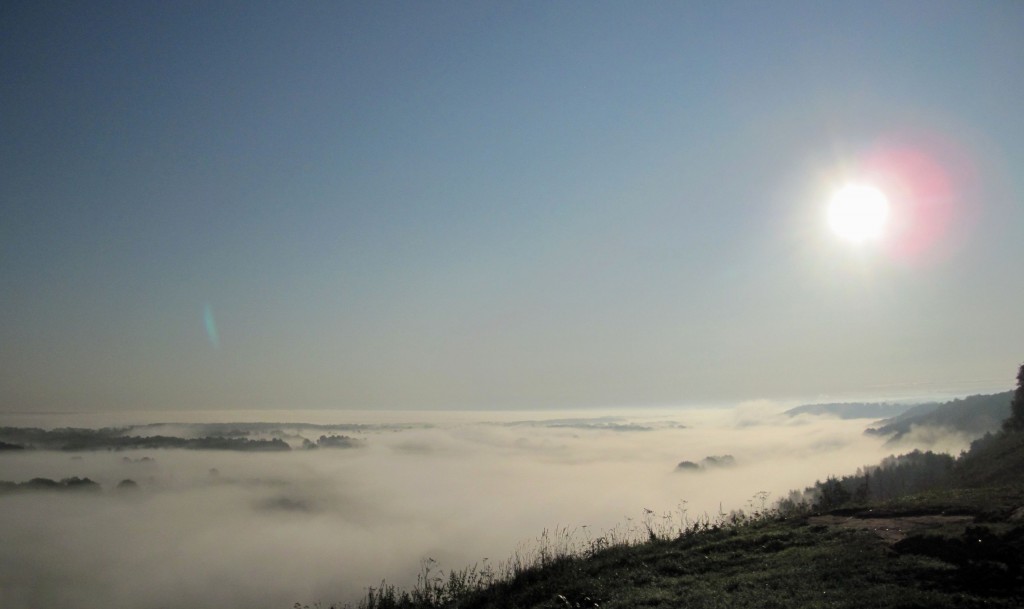 Туман над Клязьмой в последний день августа утром около Вязников 01