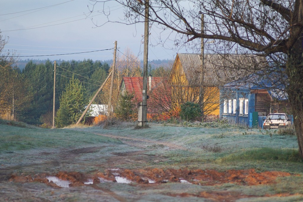 Морозное утро во владимирской деревне 02