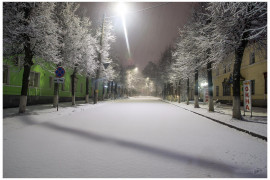 Ноябрьский снегопад в Коврове