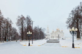 Снегом накрыло Владимир