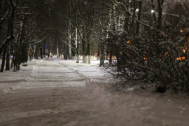 Когда зимой совсем немного снега, г.Гусь-Хрустальный