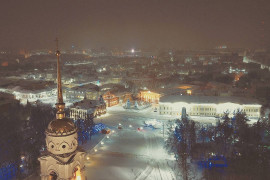 Владимир снежной ночью (февраль 2018)