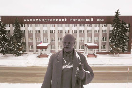 Памятник Владимиру Ильичу Ленину в Александрове, вид с высоты.