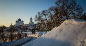 Февральский закат в Боголюбово