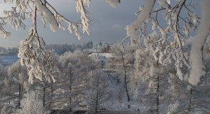 Владимир, Вид с Пушкинского сквера, январь 2018