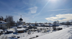 Юрьев-Польский. Март. Виды центра с высоты валов.🌞⛅❄