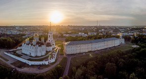 Панорама главных достопримечательностей Владимира с высоты