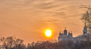 Еще один яркий, январский закат (Владимир, 2019)