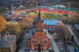 Храм Святого Розария (Владимир) с высоты
