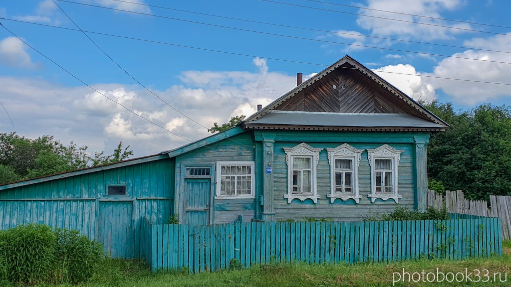 23 Деревянные дома в деревне Высоково, Меленковский район
